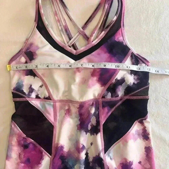 Lululemon 6 Strap It Like It’s Hot Tank Blooming Pixie Aqua Raspberry Blue - Picture 7 of 7